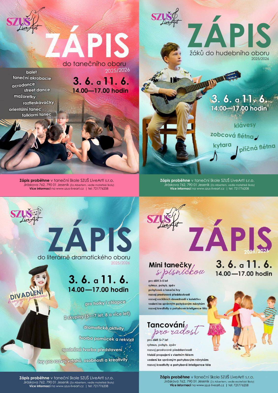 Zápis do všech oborů 3. a 11. 6. 2025