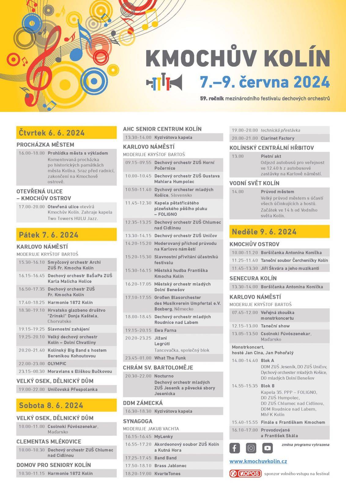 Kolíne, Kolíne 2024