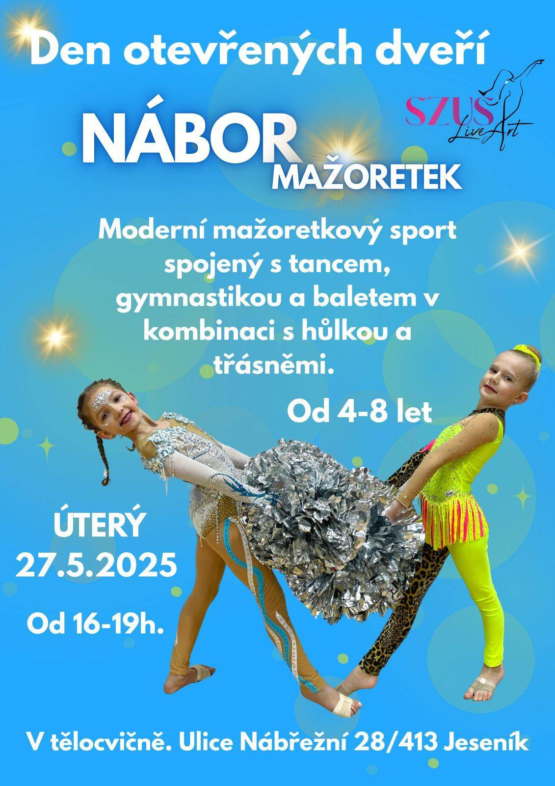 Nábor malých mažoretek 27. 5.2025