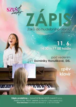 Nově nabízíme výuku hry na klavír a zpěv!